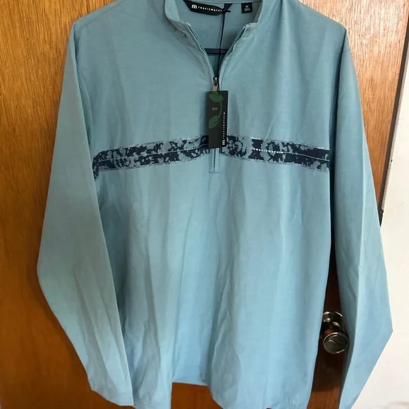 Travis Mathew Swell Season Quarter Zip Shirt Golf Performance Mens Medium $140